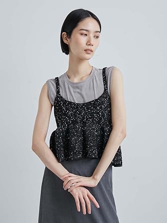 MIESROHE モールペプラムニットビスチェKKI MIESROHE（ミースロエ）の「モールペプラムニットビスチェ